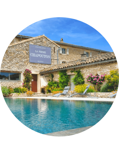 Weekday stay (overnight stay to be chosen from Sunday to Thursday inclusive) at LA FERME CHAPOUTON. For two people: One night in an "CHENE" Room, a "Chef's Choice" dinner (Starter, Main Course and Dessert, excluding drinks) at the Bistro Chapouton and Champagne buffet breakfast included.  Excluding school holidays, long weekends, public holidays and special evenings.